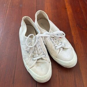 Superga white sneakers women’s size 39 or 8
